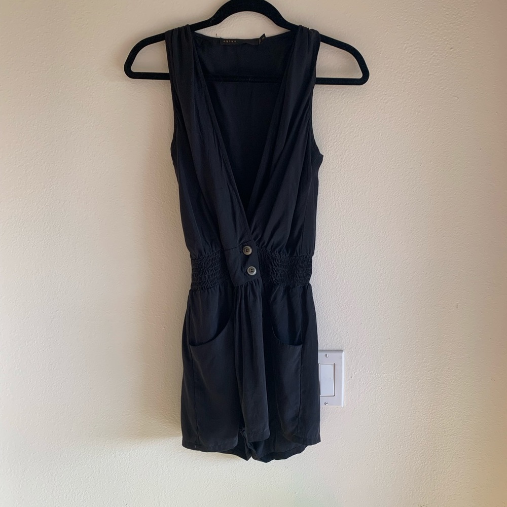 Akiko Navy Romper